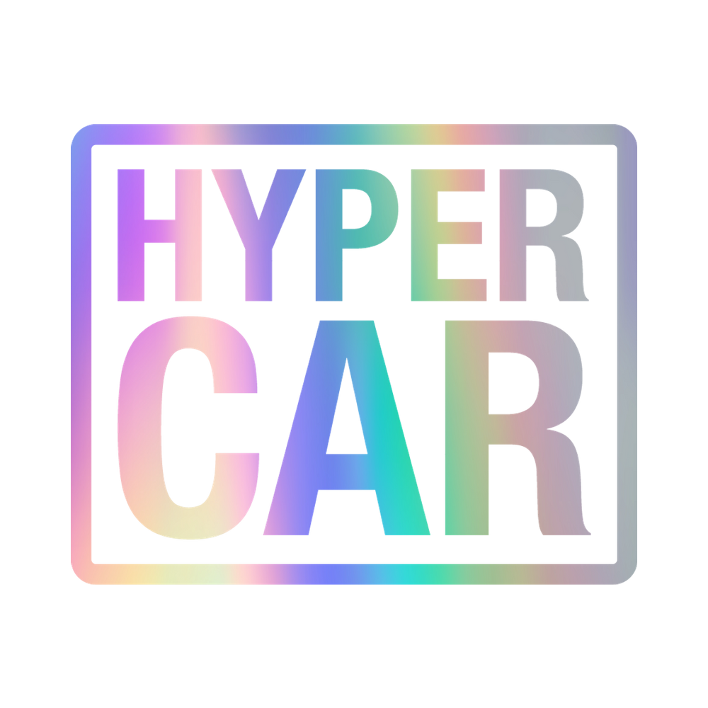 HYPERCAR holographic vinyl sticker