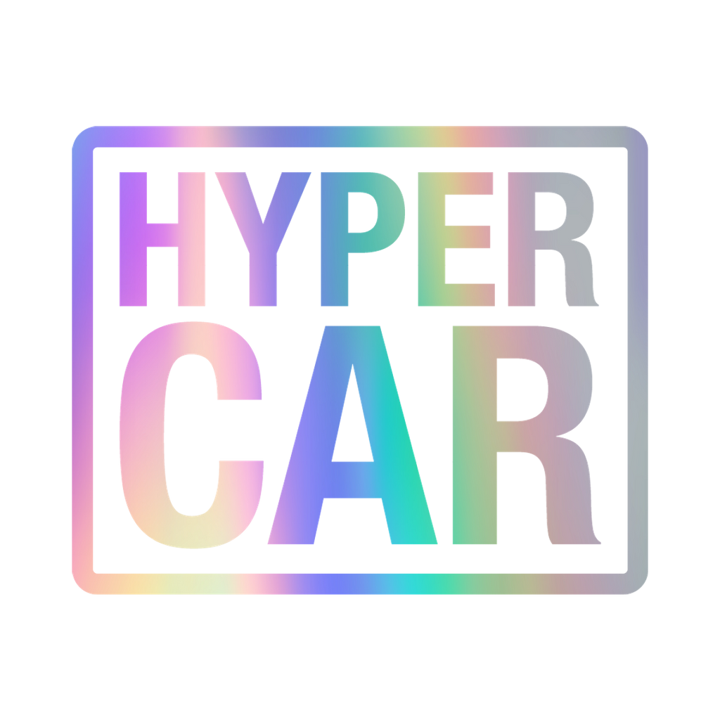 HYPERCAR holographic vinyl sticker