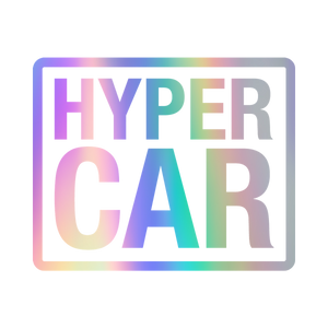 HYPERCAR holographic vinyl sticker