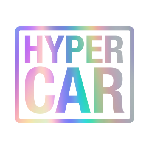 HYPERCAR holographic vinyl sticker