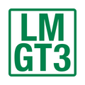 LMGT3 class green outline vinyl sticker