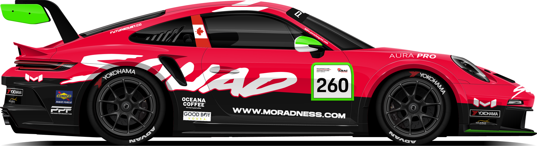 Moradness Squad Porsche Endurance livery