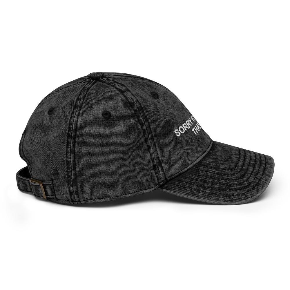 "Sorry for missing that apex." Dad hat