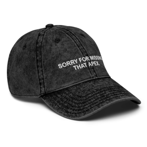 "Sorry for missing that apex." Dad hat