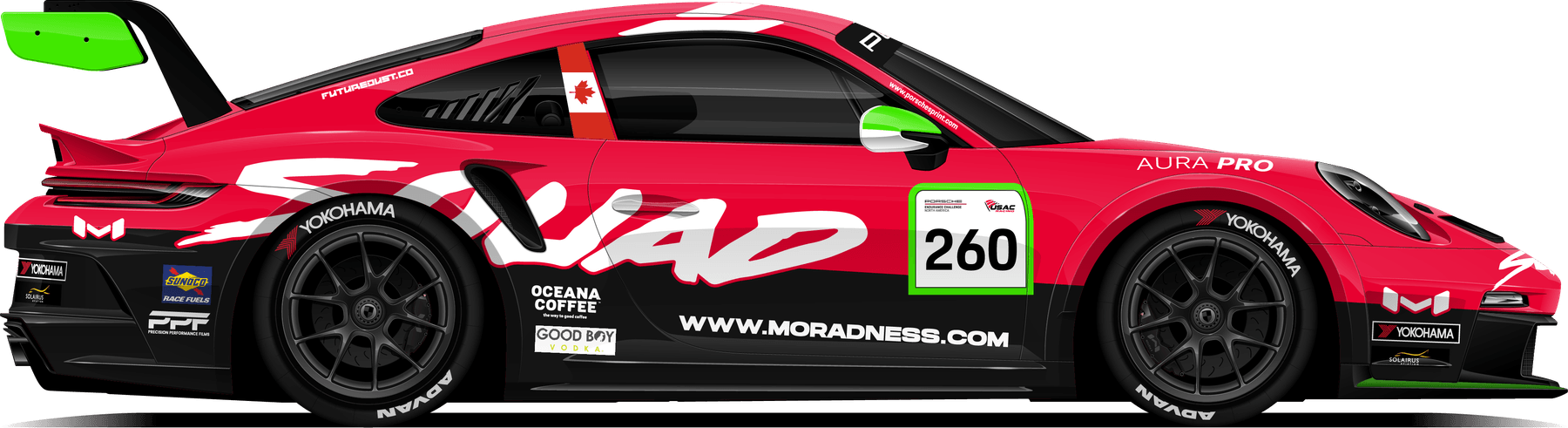 Moradness Squad Porsche Endurance livery