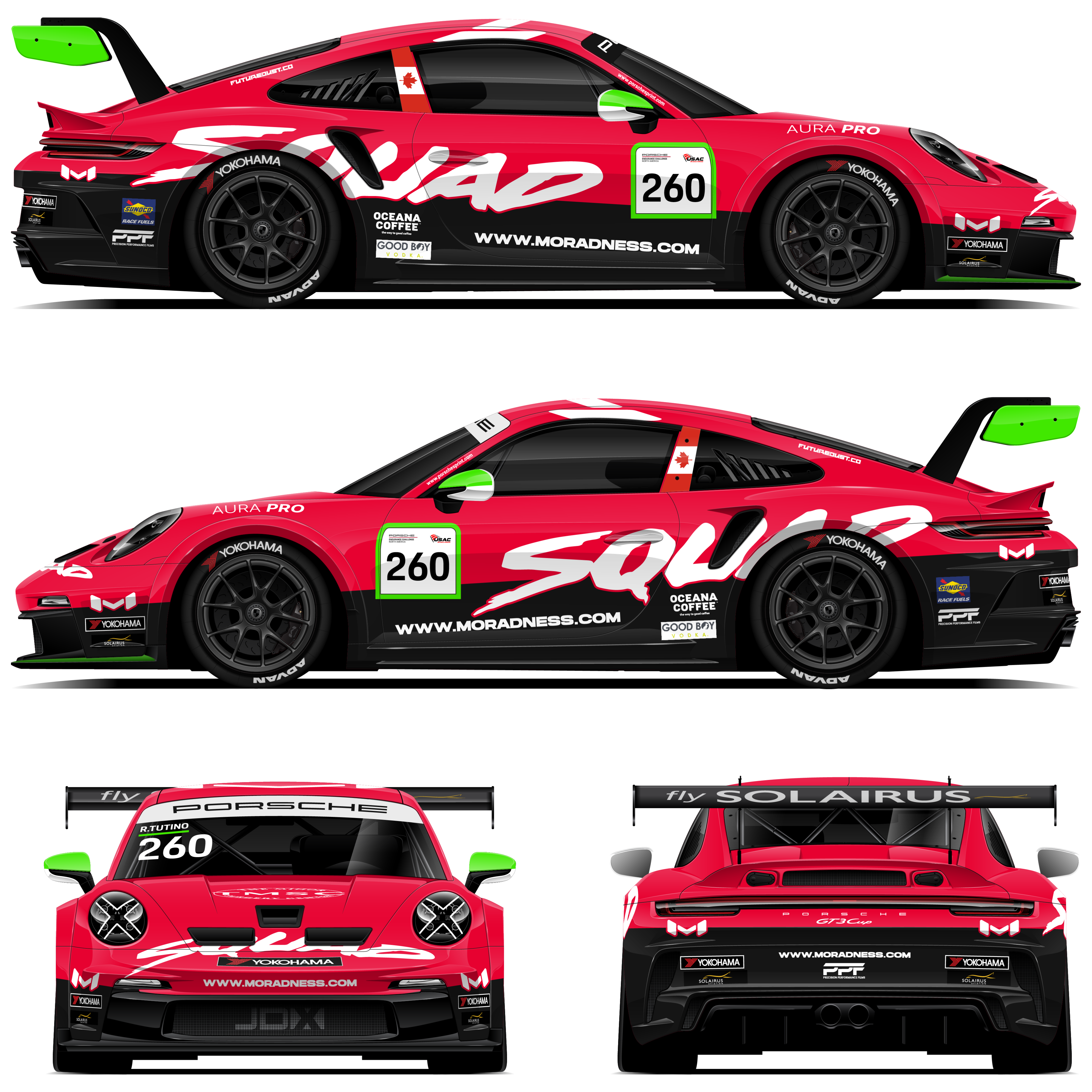 Moradness Squad Porsche Endurance livery