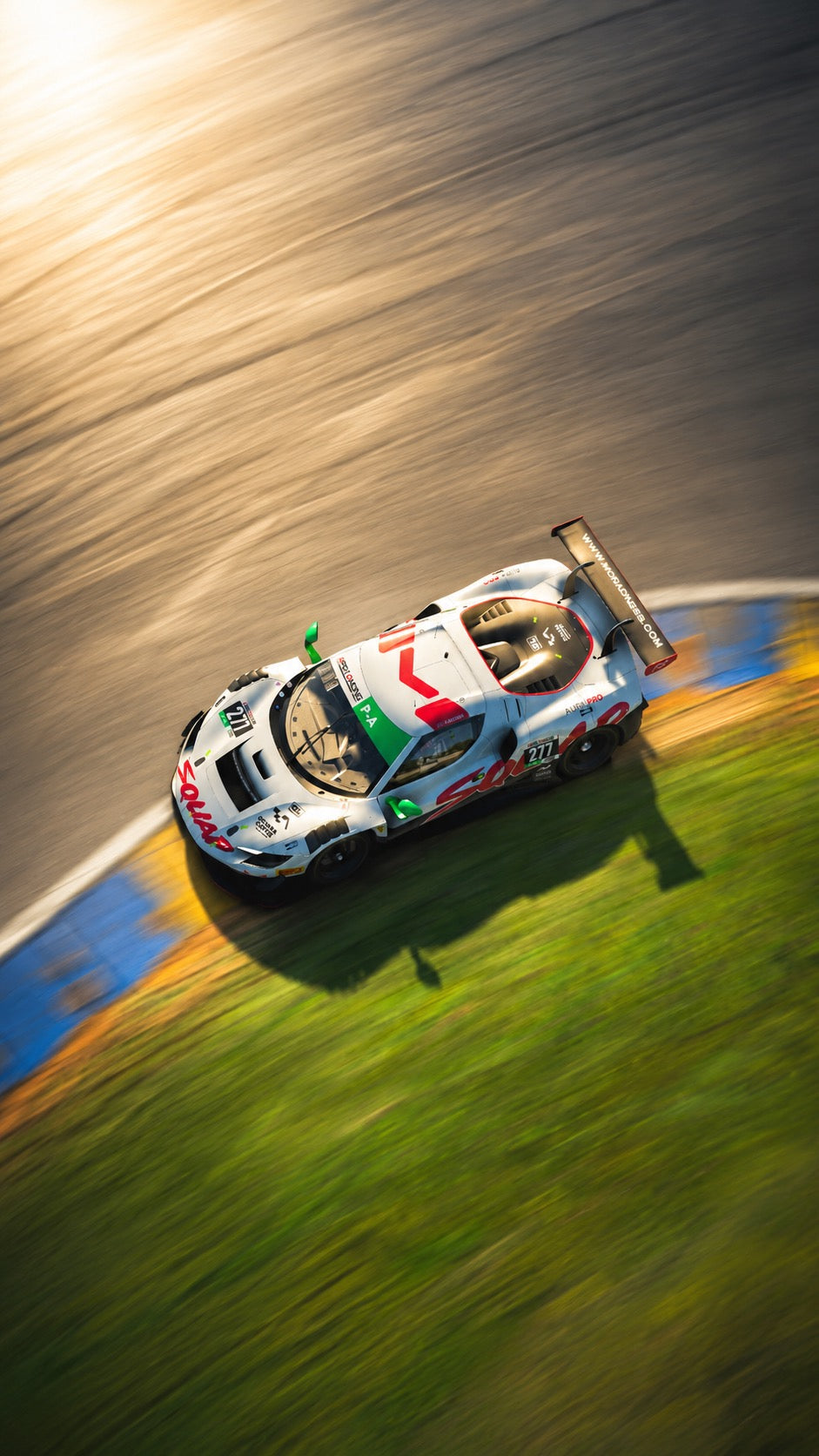 Moradness Squad race car on track